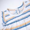 imageHonestBaby babygirls 2piece Outfit Romper ampamp Headband Set for Infant Baby and Toddler GirlsSunrise Stripe