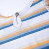 imageHonestBaby babygirls 2piece Outfit Romper ampamp Headband Set for Infant Baby and Toddler GirlsSunrise Stripe