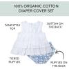 imageHonestBaby babygirls Flutter Tee Tank Top With Ruffle Diaper Cover 100 Organic Cotton for Infant Baby and Toddler Girls2pack Waikiki Plaid