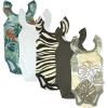 imageHonestBaby Cami Bodysuits Onepiece 100 Organic Cotton for Baby Girls5pack Safari Brown