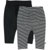 imageHonestBaby Unisex Multipack Harem Pants Roomy Fit Pull on Bottoms 100 Organic Cotton for Baby Boys GirlsFeed Stripe Black