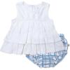 imageHonestBaby babygirls Flutter Tee Tank Top With Ruffle Diaper Cover 100 Organic Cotton for Infant Baby and Toddler Girls2pack Waikiki Plaid
