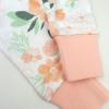 imageHonestBaby Multipack 2Piece Pajamas Sleepwear Pjs 100 Organic Cotton for Infant Baby and Toddler GirlsWhite Peach Blossom Floral