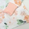 imageHonestBaby Multipack 2Piece Pajamas Sleepwear Pjs 100 Organic Cotton for Infant Baby and Toddler GirlsWhite Peach Blossom Floral
