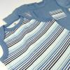 imageHonestBaby Multipack Short Romper Sets and Dresses 100 Organic Cotton for Infant Baby Toddler2pack Drifting Stripe Cornflower