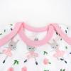 imageHonestBaby babygirls 5pack Short Sleeve Bodysuits Onepiece 100 Organic Cotton for Infant Baby GirlsTutu Cute