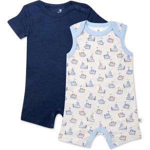 imageHonestBaby Multipack Short Romper Sets and Dresses 100 Organic Cotton for Infant Baby Toddler2pack Ships a Hoy