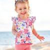 imageHonestBaby Baby Toddler and Little Girls 100 Organic Cotton Puff Sleeve TShirts 10 PackLove Dove