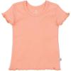 imageHonestBaby Rib Short Sleeve TShirt 100 Organic Cotton for Infant Baby GirlsCoral Pink