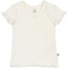 imageHonestBaby Rib Short Sleeve TShirt 100 Organic Cotton for Infant Baby GirlsSugar Swizzle