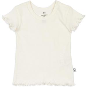 imageHonestBaby Rib Short Sleeve TShirt 100 Organic Cotton for Infant Baby GirlsSugar Swizzle