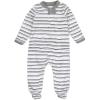 imageHonestBaby Baby Boys Footed Sleep ampamp Play Organic Cotton Pajamas LegacySketchy Stripe