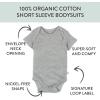 imageHonestBaby 10pack Short Sleeve Bodysuits Onepiece 100 Organic Cotton for Infant Baby Boys Girls UnisexEarth Tones