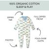 imageHonestBaby Baby Boys Sleep and Play Footed Pajamas OnePiece Sleeper Jumpsuit Zipfront Pjs Organic CottonFarm Fleet
