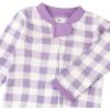imageHonestBaby Baby Girls Sleep and Play Footed Pajamas OnePiece Sleeper Jumpsuit Zipfront Pjs Organic CottonPainted Buffalo Purple
