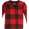 imageHonestBaby NonSlip Footed Holiday Pajamas OnePiece Sleeper ZipFront Pjs Organic Cotton for Baby Boys Girls Unisex2pack Holiday Tartan
