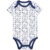 imageHonestBaby babyboys 5pack Short Sleeve Bodysuits Onepiece 100 Organic Cotton for Infant Baby Boys Unisex5pack Dots  Dashes