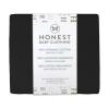 imageHonestBaby Organic Cotton Mini Crib Sheet Gray Heather One Size1 Pack  Black
