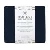 imageHonestBaby Organic Cotton Mini Crib Sheet Gray Heather One Size1 Pack  Dark Navy