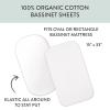 imageHonestBaby Organic Cotton Mini Crib Sheet Gray Heather One Size1 Pack  Gray Heather