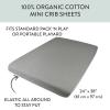imageHonestBaby Organic Cotton Mini Crib Sheet Gray Heather One Size1 Pack  Gray Heather Mini