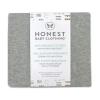 imageHonestBaby Organic Cotton Mini Crib Sheet Gray Heather One Size1 Pack  Gray Heather Mini