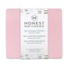 imageHonestBaby Organic Cotton Mini Crib Sheet Gray Heather One Size1 Pack  Pink