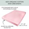 imageHonestBaby Organic Cotton Mini Crib Sheet Gray Heather One Size1 Pack  Pink Mini