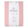 imageHonestBaby Organic Cotton Mini Crib Sheet Gray Heather One Size2 Pack  Light Pink