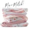 imageHonestBaby Organic Cotton Mini Crib Sheet Gray Heather One Size2 Pack  Light Pink