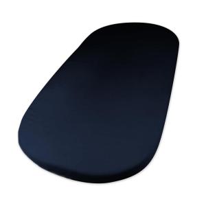 imageHonestBaby Organic Cotton Mini Crib Sheet Gray Heather One Size1 Pack  Dark Navy