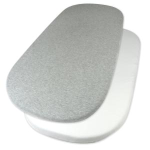 imageHonestBaby Organic Cotton Mini Crib Sheet Gray Heather One Size2 Pack  Gray Heather