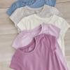 imageHonestBaby Multipack Short Sleeve TShirt Tee 100 Organic Cotton Infant Baby Toddler Little Kids Boys Girls UnisexDusty Purple