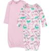 imageHonestBaby 2Pack Sleeper Gowns Layette for Infant Boys Girls Unisex Baby 100 Organic CottonWinginit