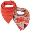 imageHonestBaby Multipack Reversible Bandana Drool Bibs Burpcloths Adjustable Snaps for Infant Baby BoysGirls 100 Organic Cotton2pack Ice Cream Rose