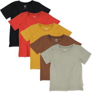 imageHonestBaby Multipack Short Sleeve TShirt Tee 100 Organic Cotton Infant Baby Toddler Little Kids Boys Girls UnisexGraphic Nature