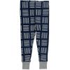 imageHonestBaby 2Piece Pajamas Sleepwear PJs 100 Organic Cotton for Infant Baby and Toddler BoySketchy Square Dark Navy