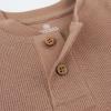 imageHonestBaby 5Pack Waffle Henley Long Sleeve Shirts 100 Organic Cotton for Infant Baby and Toddler Boys UnisexSandstorm