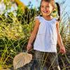 imageHonestBaby Baby Girls 5pack Cami Tops Sleeveless Tshirts 100 Organic Cotton for Infant and Toddler Baby GirlsSafari Brown