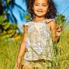 imageHonestBaby Baby Girls 5pack Cami Tops Sleeveless Tshirts 100 Organic Cotton for Infant and Toddler Baby GirlsSafari Brown