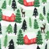 imageHonestBaby Baby Holiday Sleep and Play Footed Holiday Pajamas Onepiece Sleeper Zipfront Organic Cotton PjsCozy Cabin
