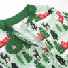 imageHonestBaby Baby Holiday Sleep and Play Footed Holiday Pajamas Onepiece Sleeper Zipfront Organic Cotton PjsCozy Cabin