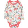 imageHonestBaby Baby Long Sleeve OnePiece Organic Cotton Bodysuits Multipack Legacy4pack Flower Power