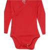 imageHonestBaby Baby Long Sleeve SideSnap Organic Cotton Kimono Bodysuits 3 PackHoliday Gray Floral