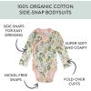imageHonestBaby Baby Long Sleeve SideSnap Organic Cotton Kimono Bodysuits 3 PackScottish Ivy