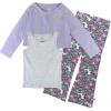 imageHonestBaby Fashion Outfit Sets Tops and Bottoms 100 Organic Cotton for Baby and Toddler GirlsJumbo Floral Dusty Purple