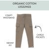 imageHonestBaby Multipack Leggings Skinny Flare and Cargo Pants Organic Cotton for Infant Baby Girls Toddlers Little KidsCheetah