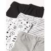 imageHonestBaby Multipack Leggings Skinny Flare and Cargo Pants Organic Cotton for Infant Baby Girls Toddlers Little KidsPattern Play