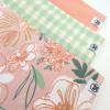 imageHonestBaby Multipack Leggings Skinny Flare and Cargo Pants Organic Cotton for Infant Baby Girls Toddlers Little KidsPeach Blossom Floral