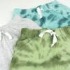 imageHonestBaby Multipack Shorts 100 Organic Cotton for Infant Baby and Toddler Boys Girls UnisexGreen Tie Dye